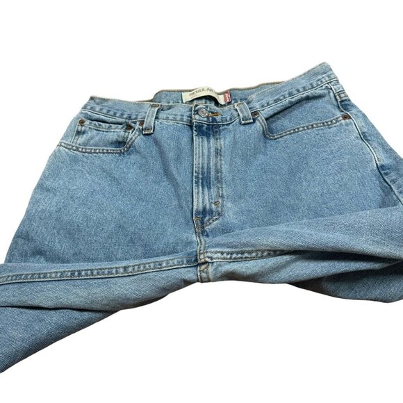 LEVIS 505 Regular Fit Jeans 34x36 Light Blue Y2K - Picture 9 of 14